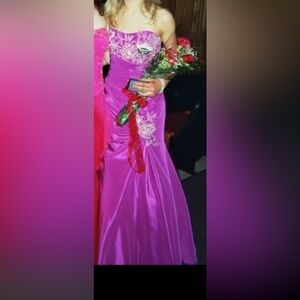 Joli Prom Strapless Beaded Gown | Size 10 (Fits Like 4)